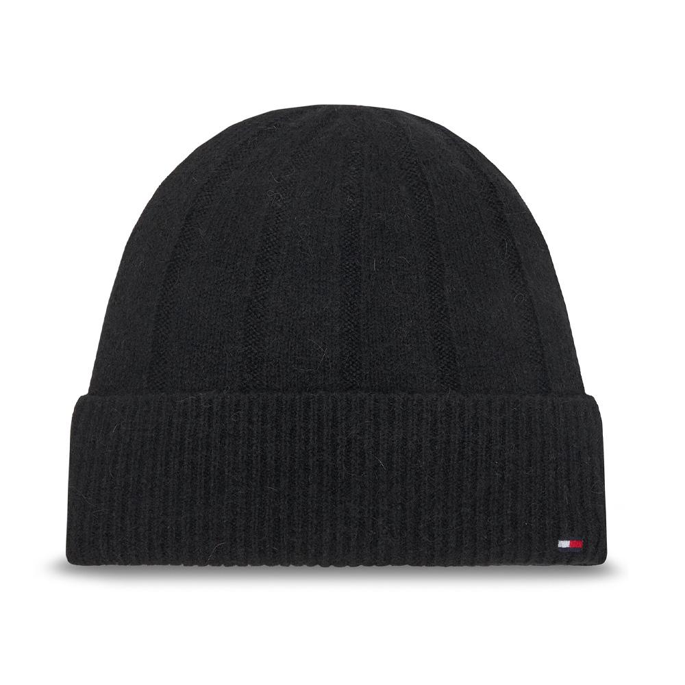 Bonnet Noir Homme Tommy Hilfiger Flag pas cher