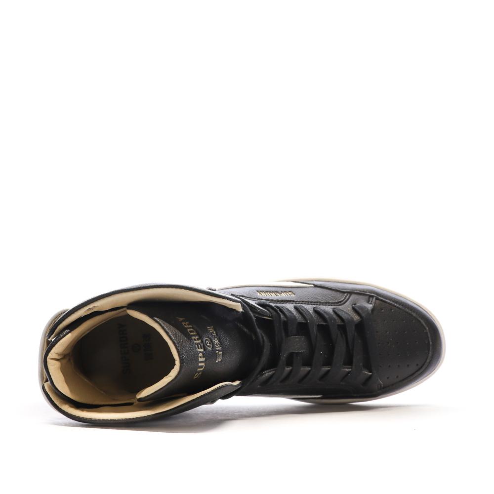 Baskets Montantes Noires Homme Superdry Lux Trainer vue 4