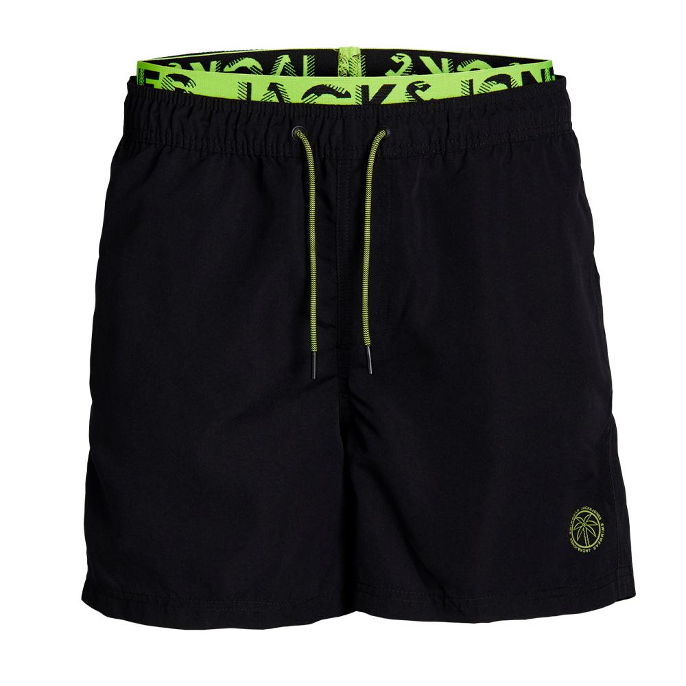 Short de bain Noir Garçon Jack & Jones Neon pas cher