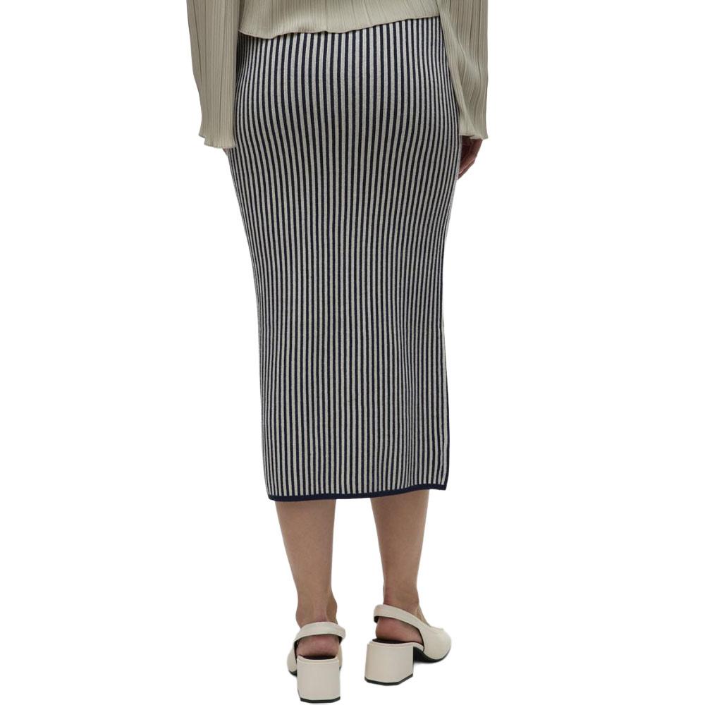 Jupe Marine à Rayures Femme Vero Moda Gold Pinstripe vue 2