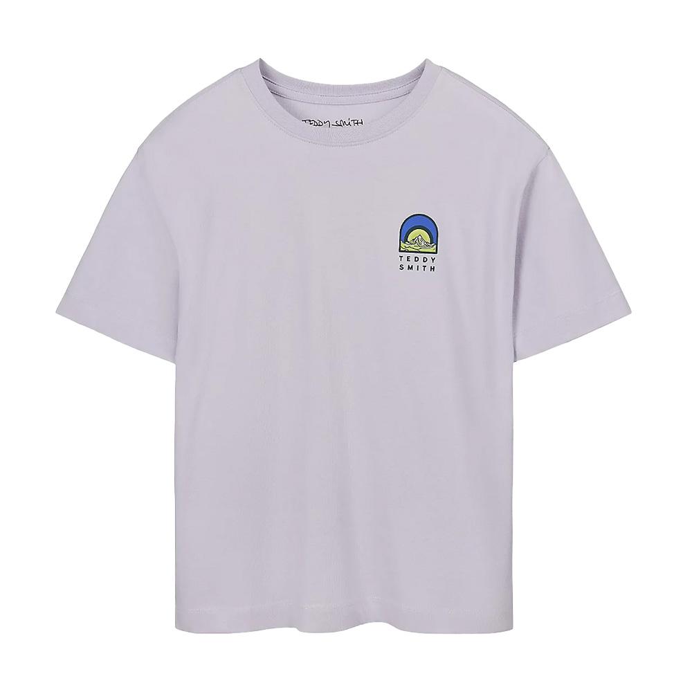 T-Shirt Violet Garçon Teddy Smith Anik pas cher
