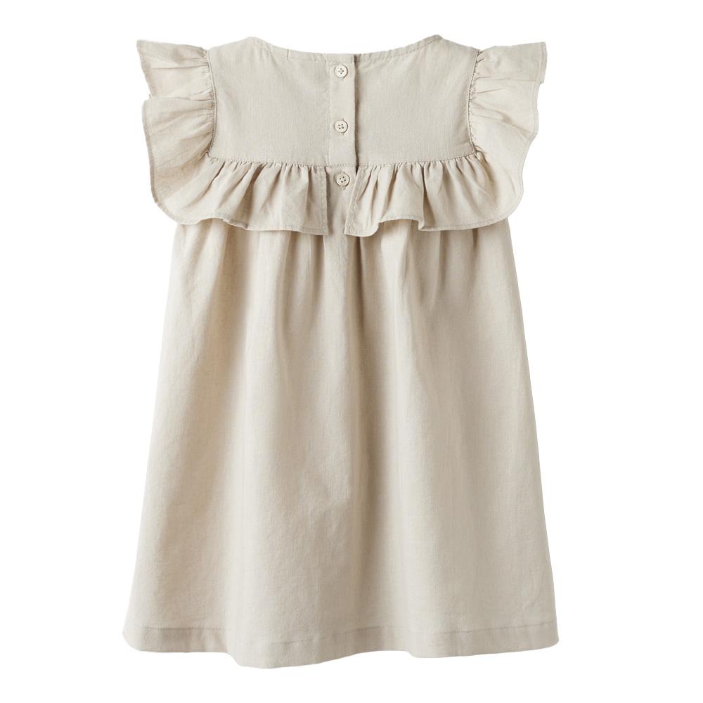 Girl's beige dress Name it Alinnen Photo of the Espace des Marques %store% store - view of %key%