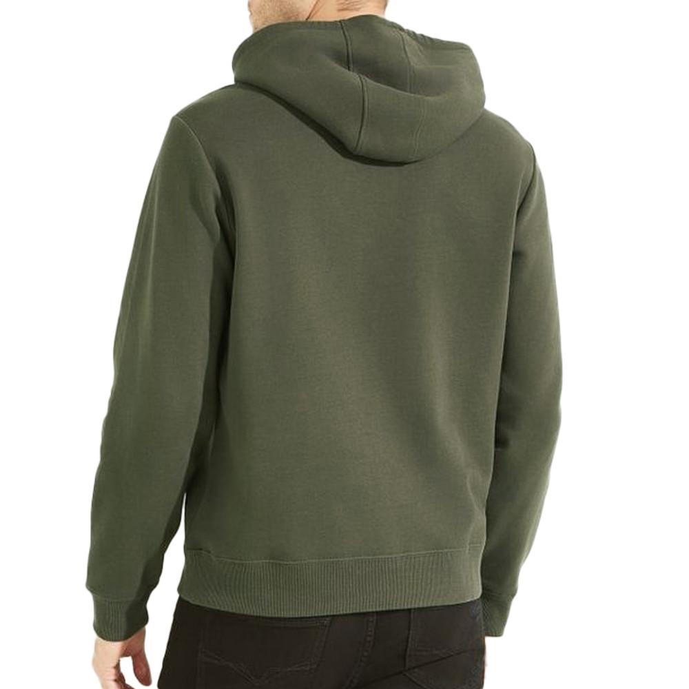 Sweat à Capuche Kaki Homme Guess Roy vue 2