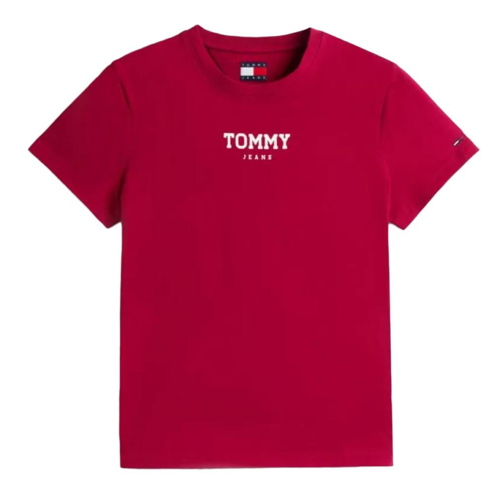 T-Shirt Rouge Femme Tommy Hilfiger DW0DW21842 vue 2