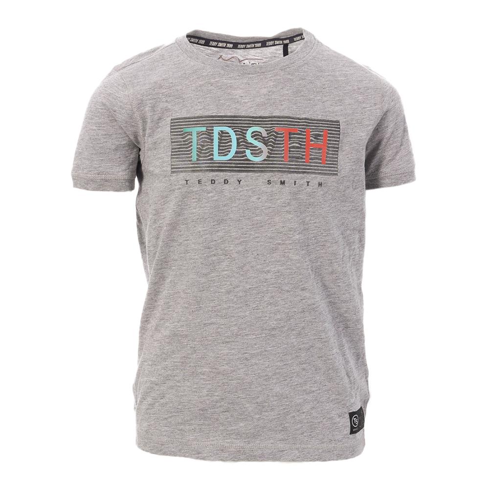 T-shirt Gris Garçon Teddy Smith Max pas cher
