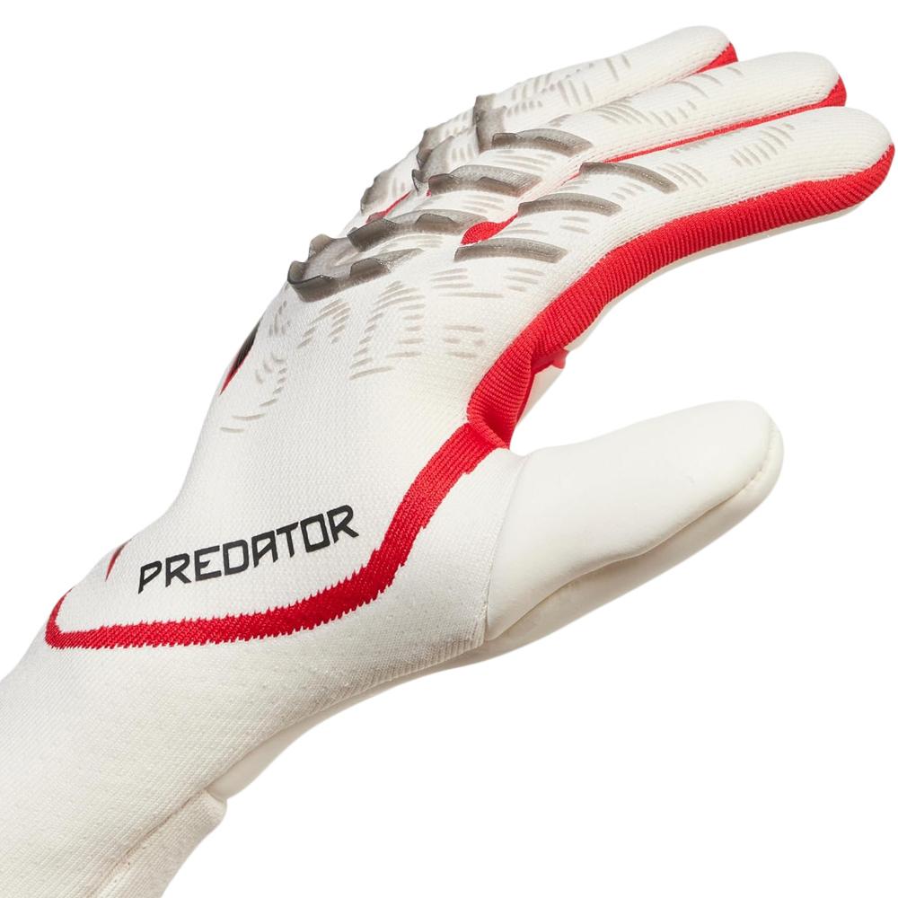 Guantes de portero blancos/rojos Adidas Predator Gl Pro ver 2