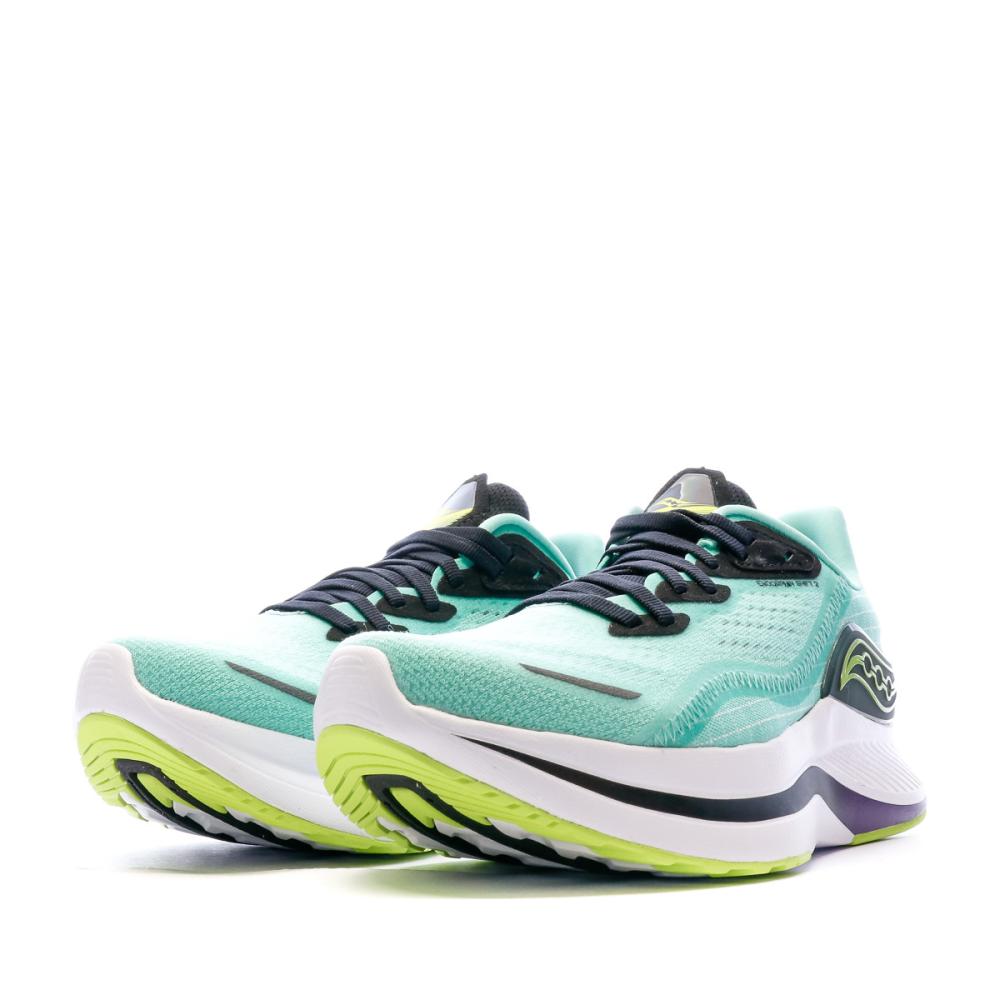 Chaussures de running Vertes Femme Saucony Endorphin Shift 2 vue 6