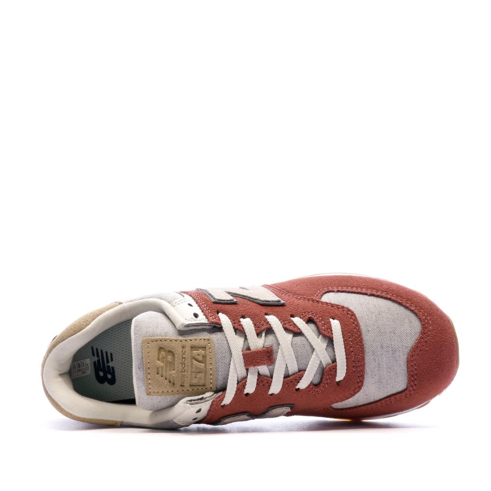 Baskets Rose/Gris Homme New Balance 574 vue 4