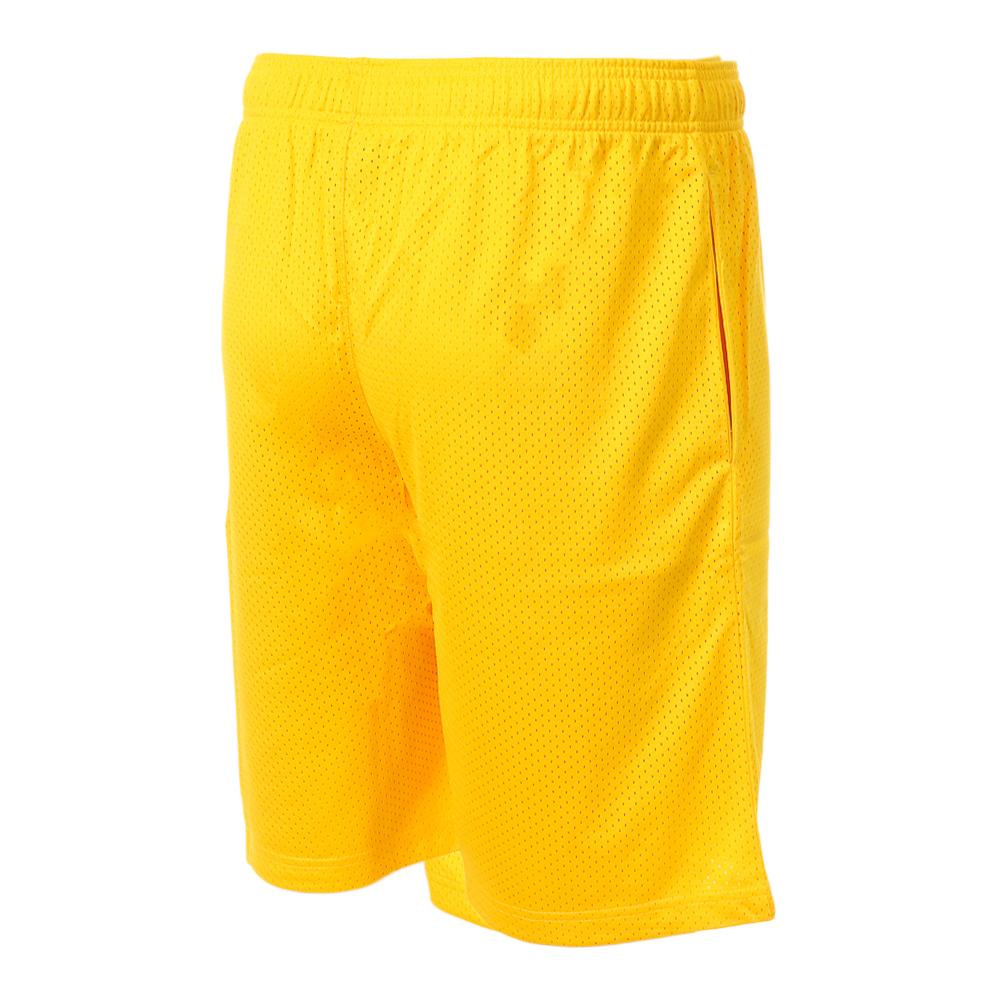Short de Basketball Jaune Homme NBA Los Angeles Lakers vue 2