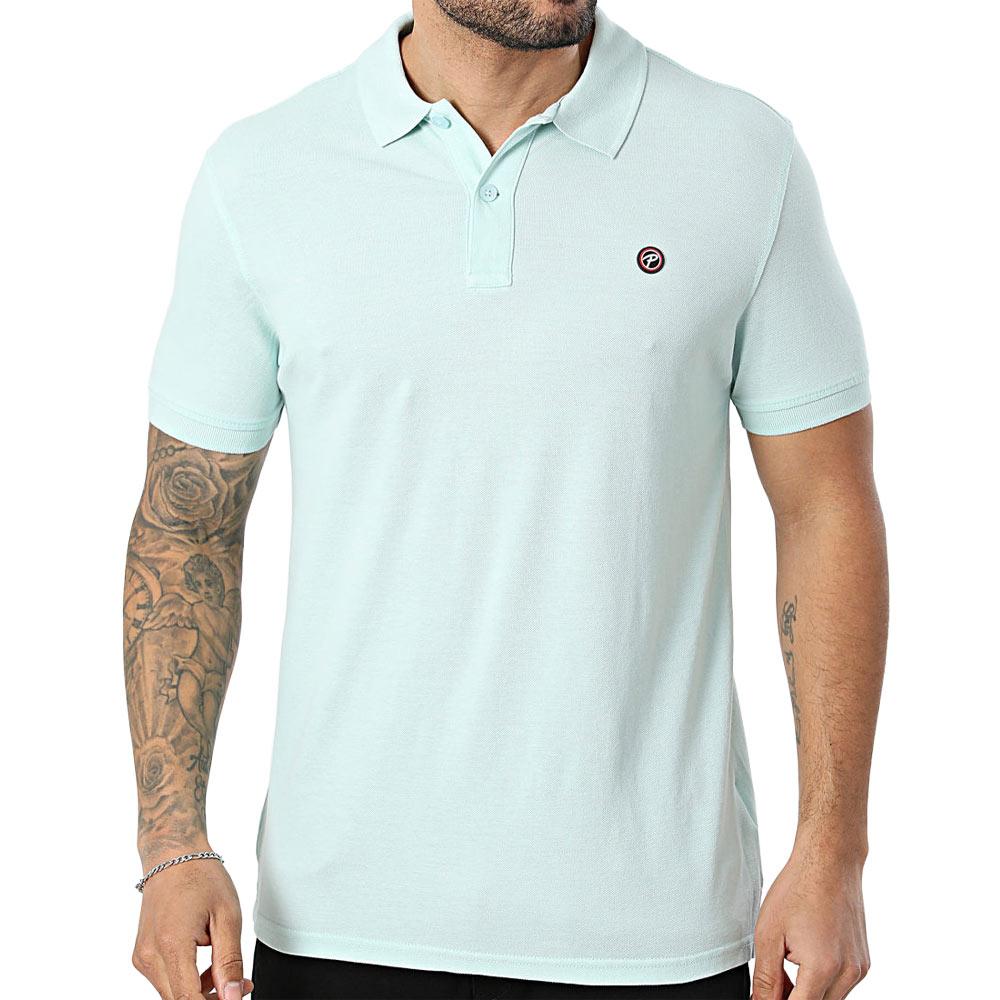 Polo Vert d'eau Homme Petrol Industries 9999 pas cher
