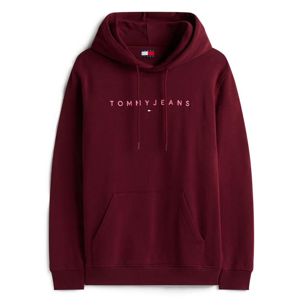 Sweat Bordeaux Homme Tommy Hilfiger Linear Logo vue 3