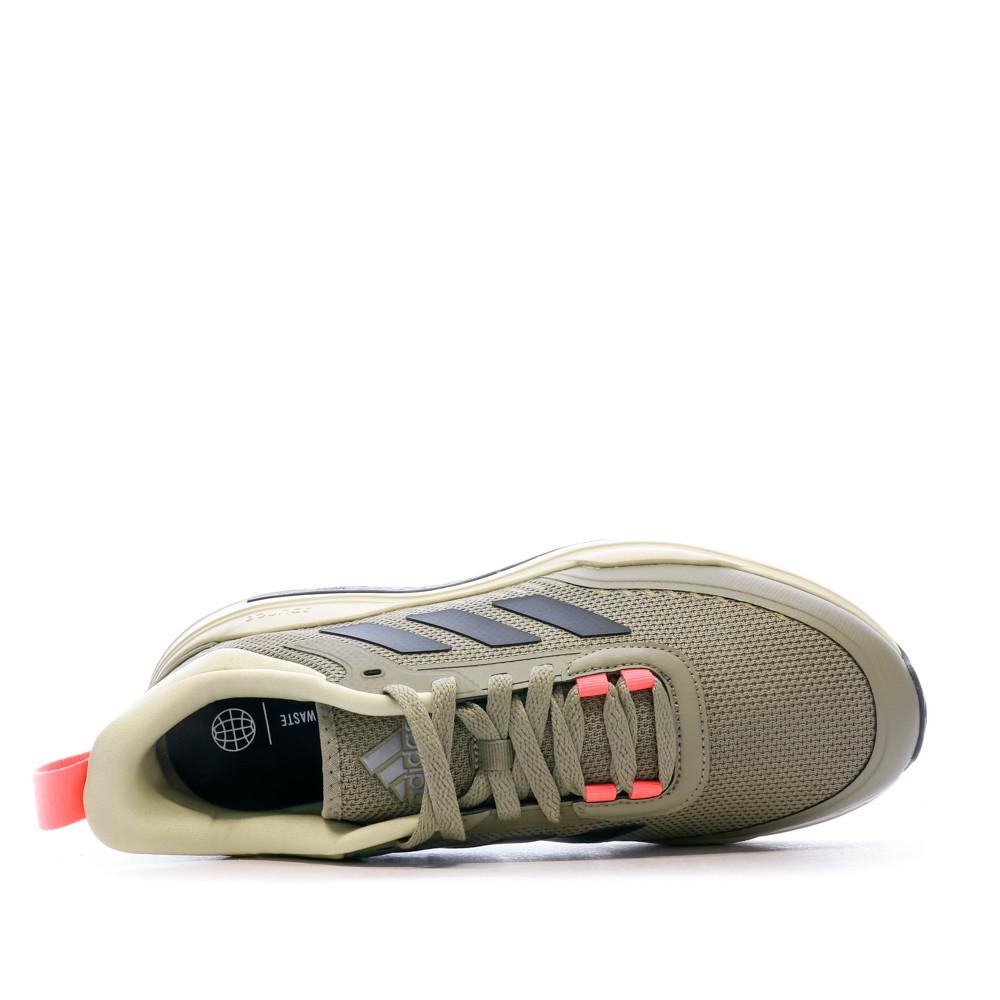 Baskets Kaki Homme Adidas Trainer vue 4