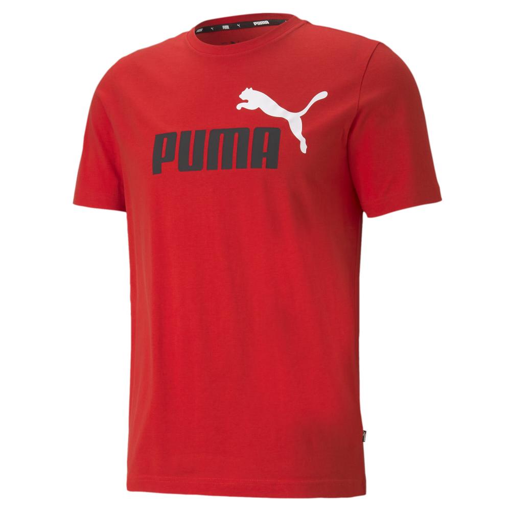 T-shirt Rouge Homme Puma Essential +2 pas cher