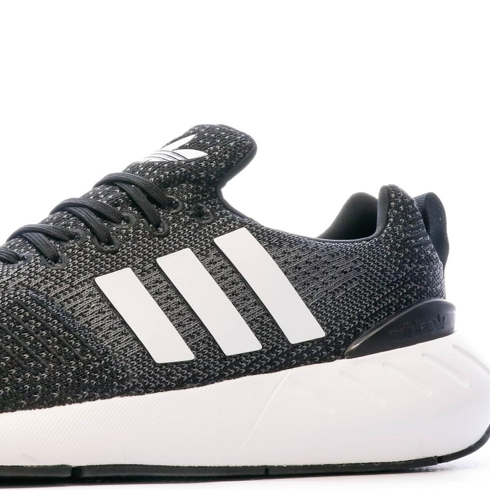 Baskets Gris/Noir Homme Adidas Swift Run 22 vue 7