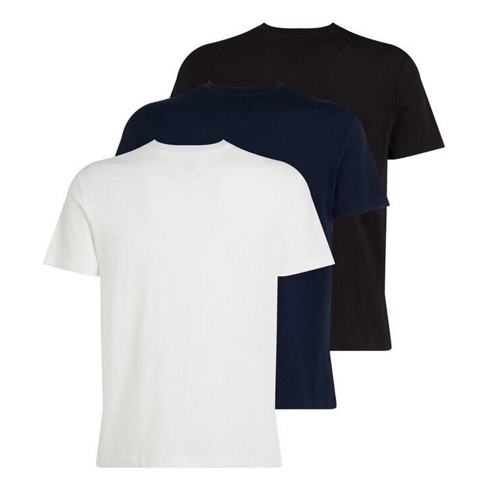 3x T-Shirt Noir/Marine/Blanc Homme Tommy Hilfiger DM0DM21579 pas cher