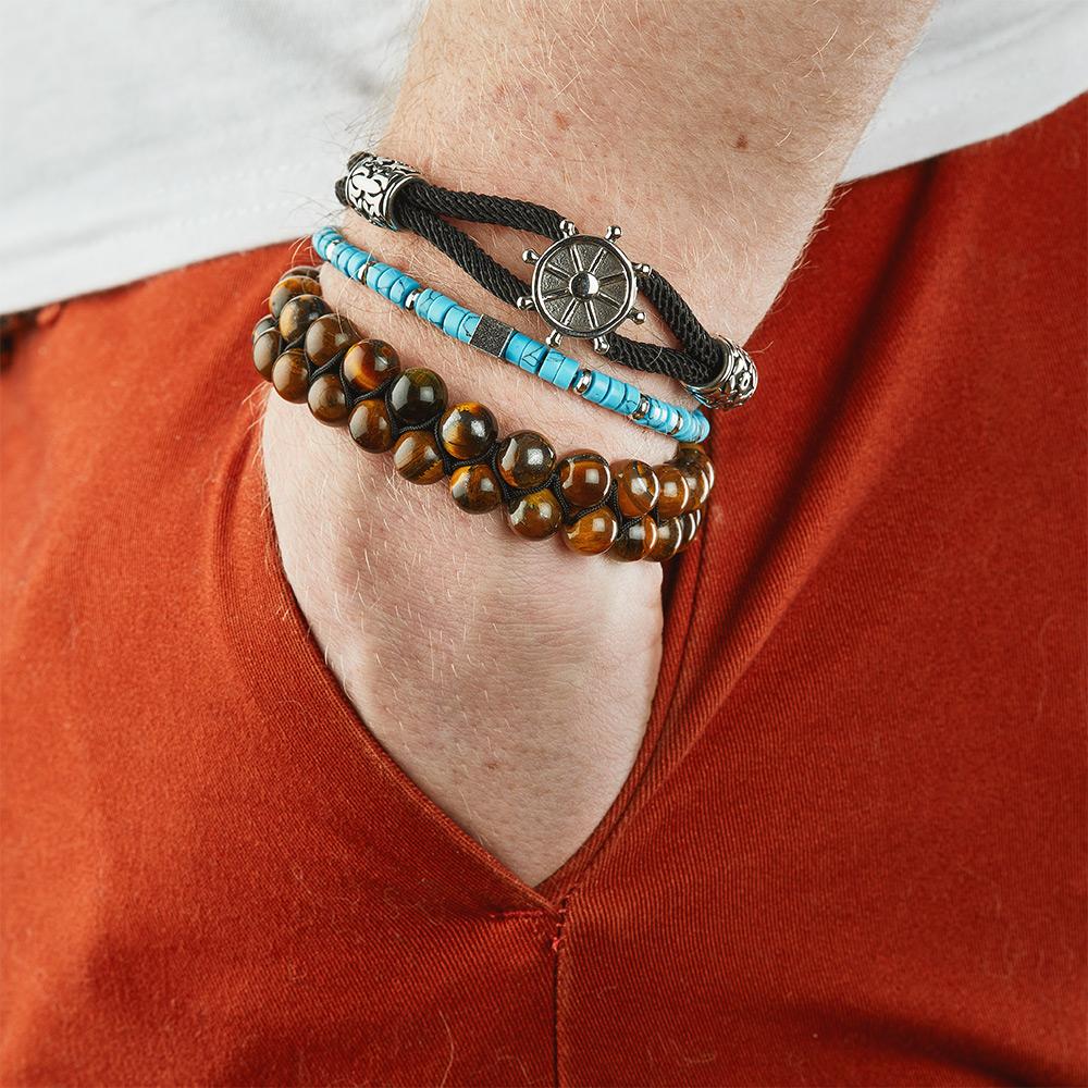 Bracelet Gris Foncé Homme Geographical Norway 315024 vue 2