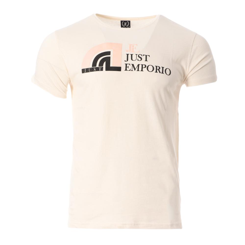 T-shirt Blanc Homme Just Emporio MOZKO pas cher