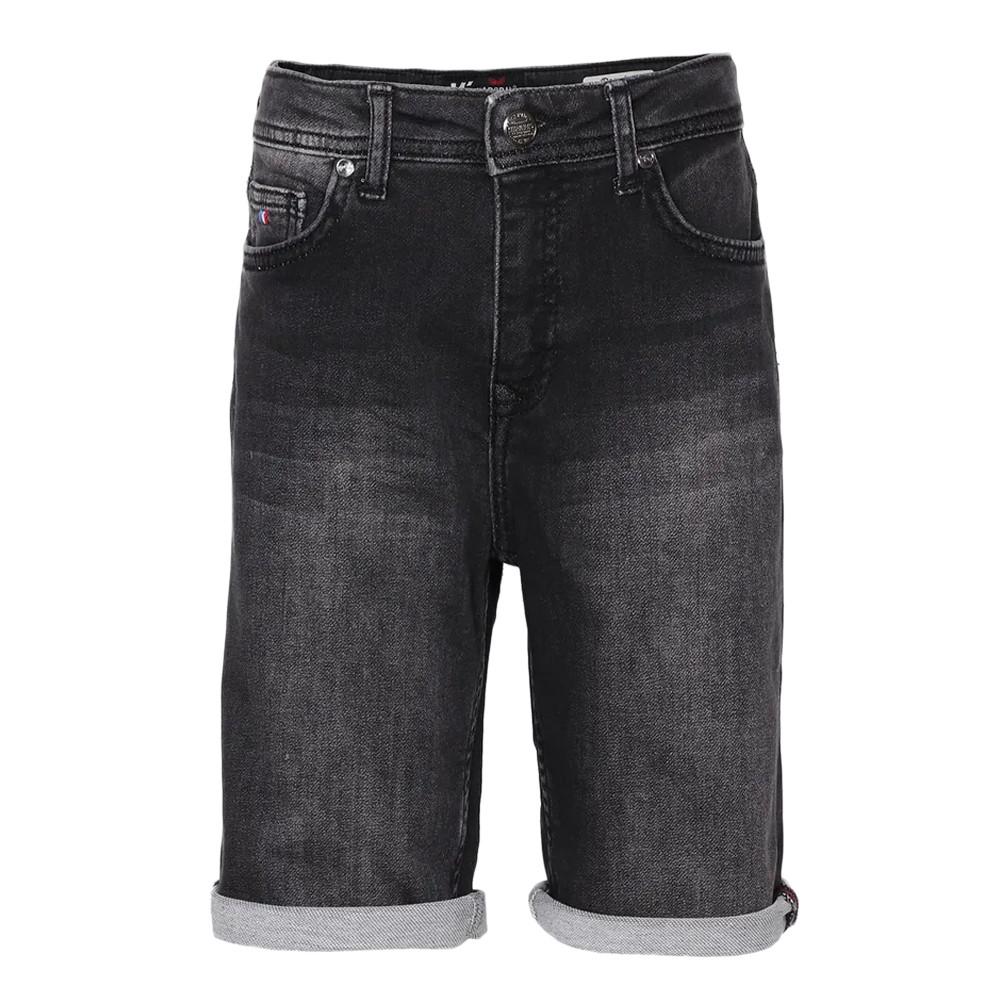 Short en Jean Noir Garçon Kaporal Essentiel pas cher