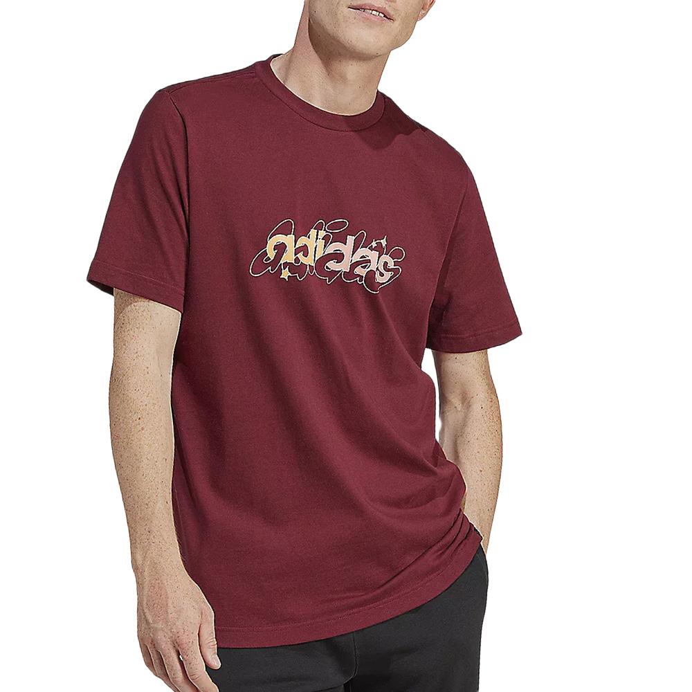 T-Shirt Rouge Homme Adidas IM8317 pas cher