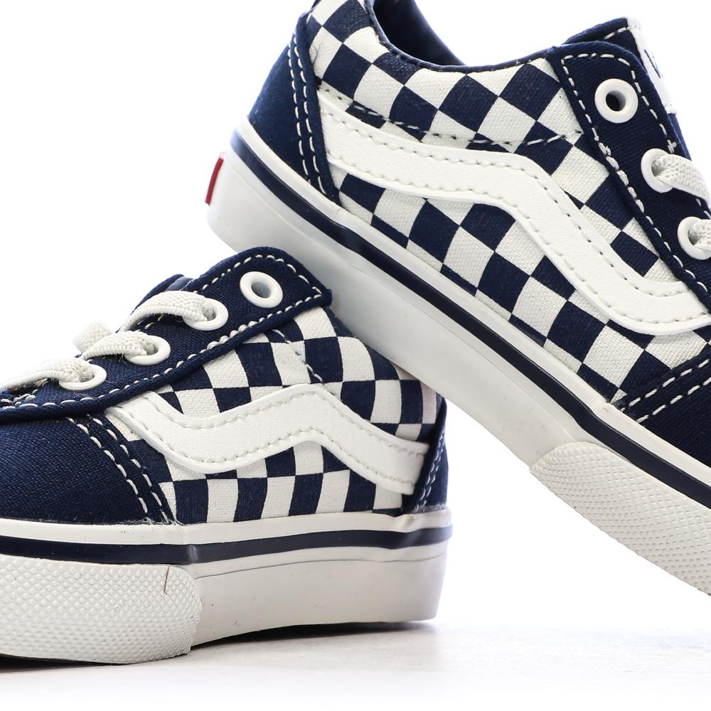 Baskets Bleu Foncé Garçon Vans Td Ward Slip-on Checkerboard vue 7