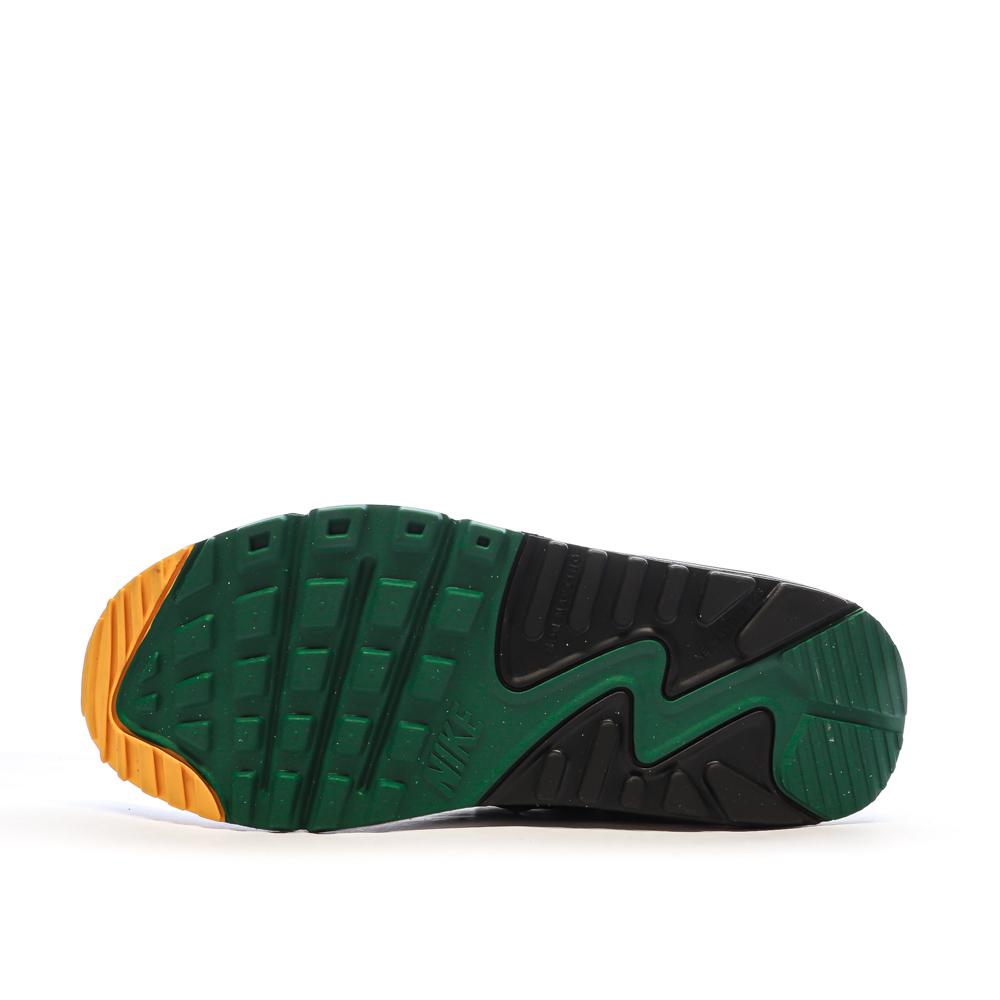 Baskets Blanches/Verte Garçon Nike Air Max 90 vue 5