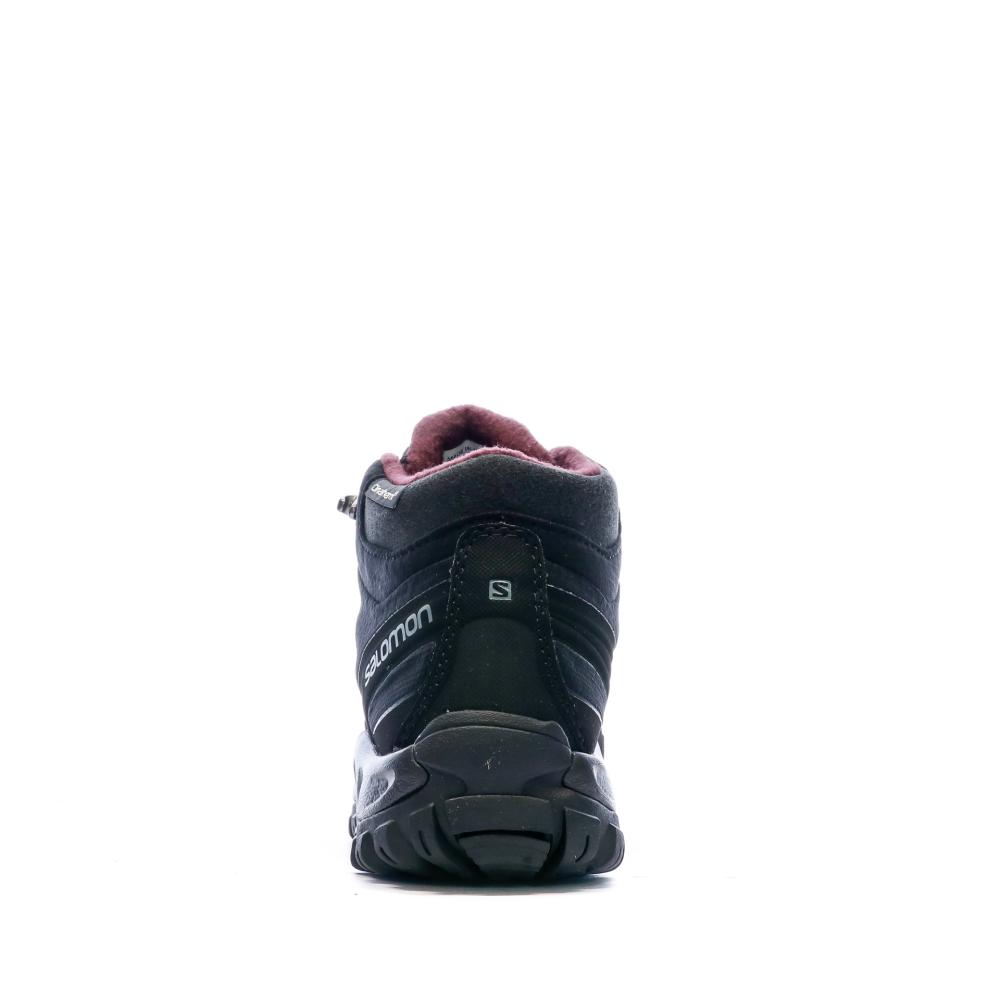 Chaussure de Randonnée Noire Femme Salomon Shelter Cs Wp W vue 3