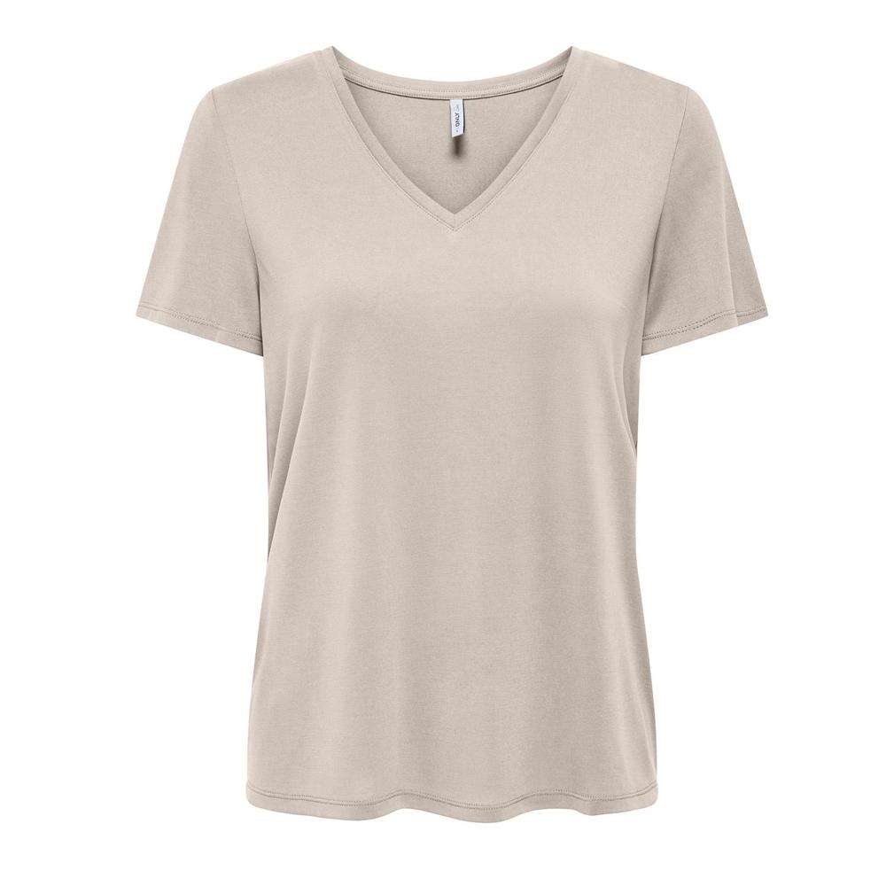 T-Shirt Beige Femme Only Free Life pas cher