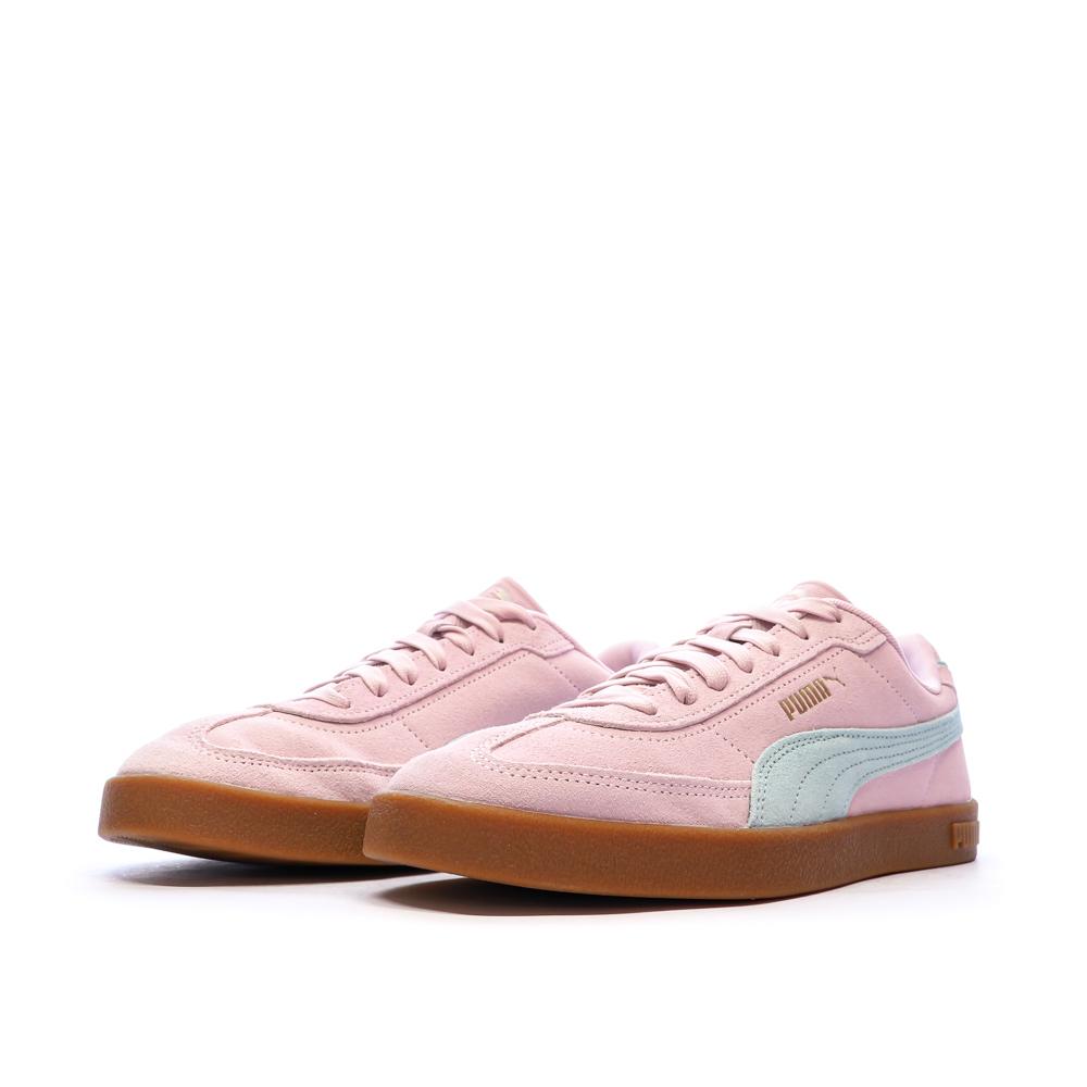 Baskets Rose/Turquoise Femme Puma Club Ii Era Suede vue 6