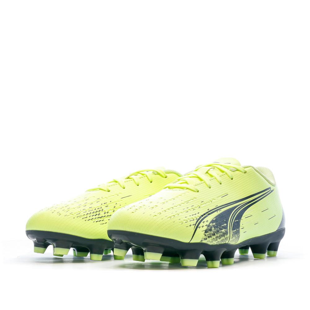 Chaussures de Football Jaune Garçon Puma Ultra Play vue 6