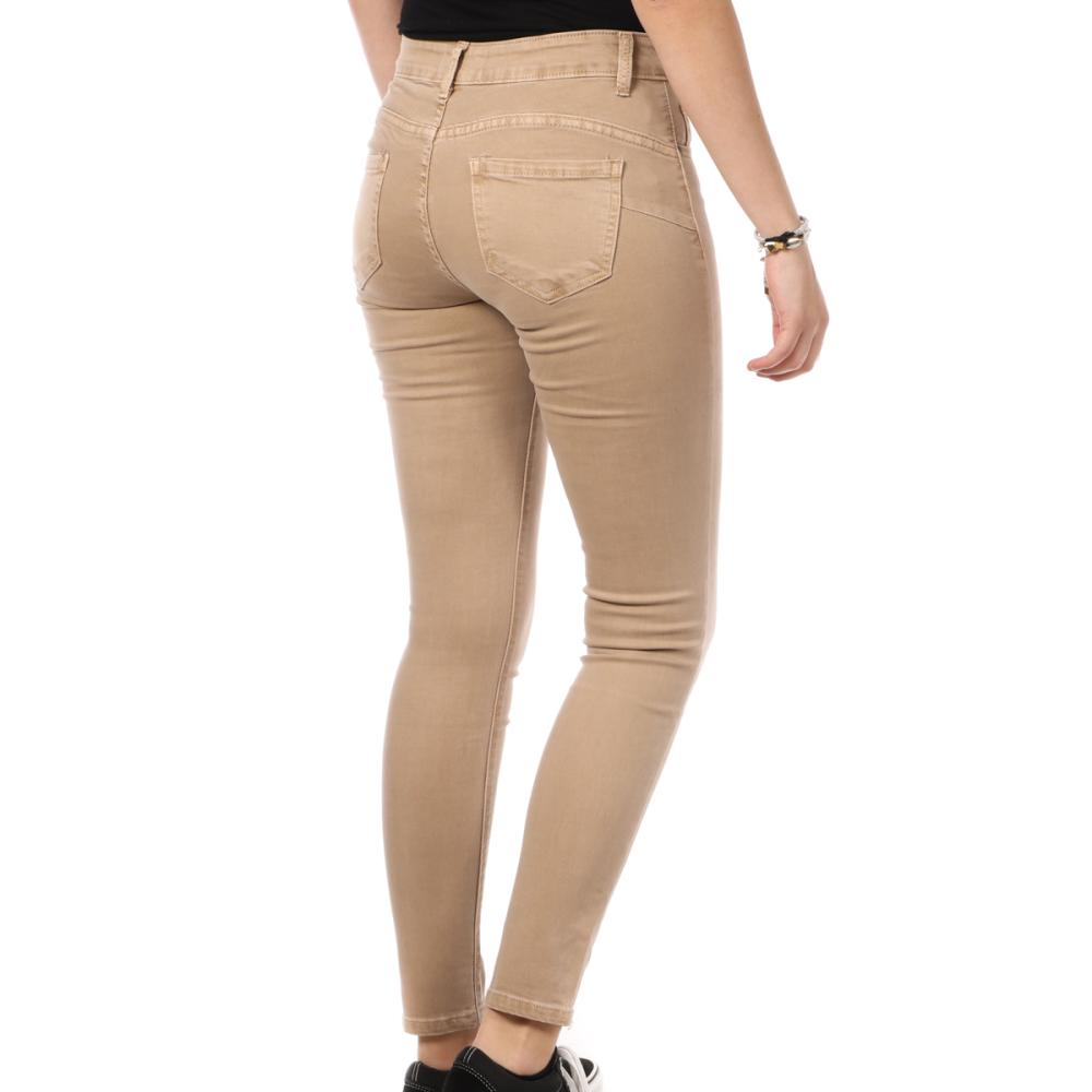 Jean Skinny Push Up Beige Femme My Tina's 260 vue 2