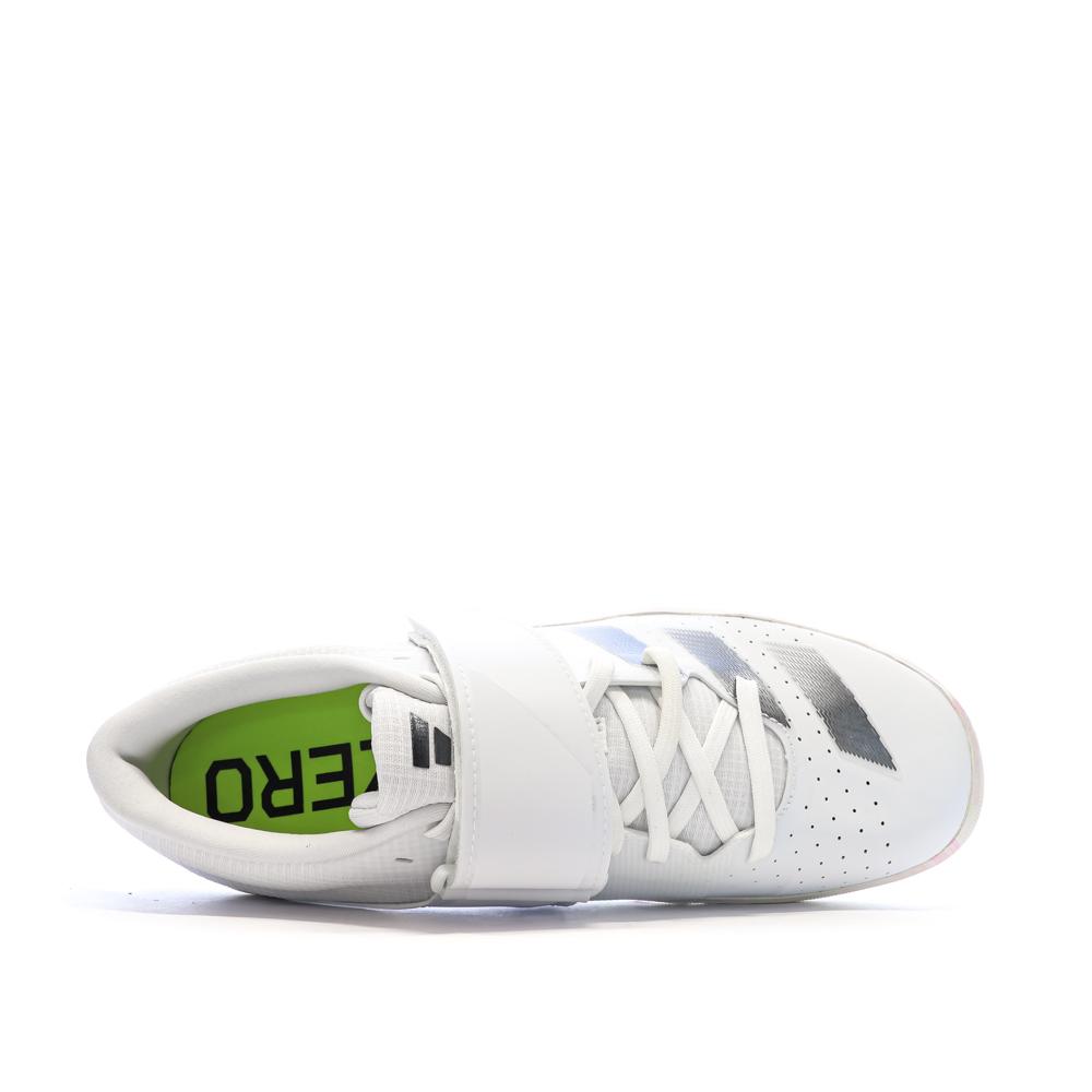 Chaussures d'athlétisme Blanches Mixte Adidas Adizero Throws vue 4