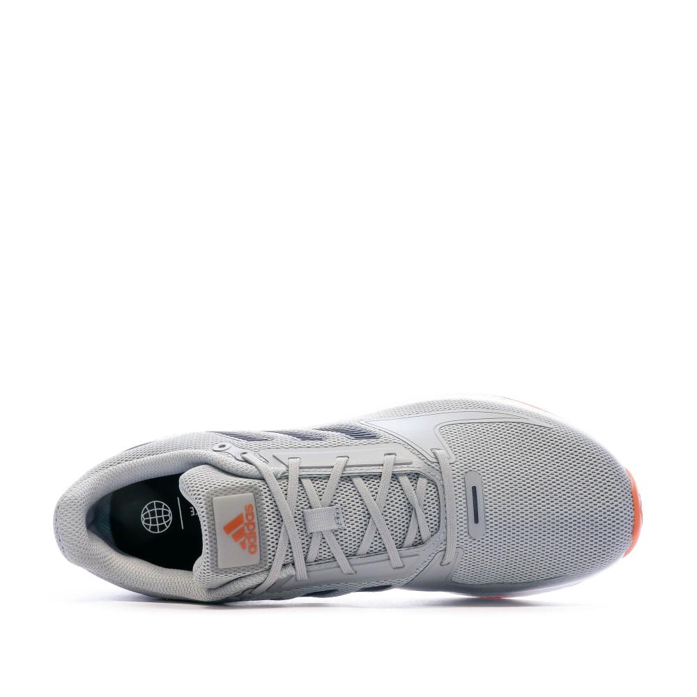 Chaussures de running Gris/Bleu Homme Adidas Runfalcon 2.0 vue 4
