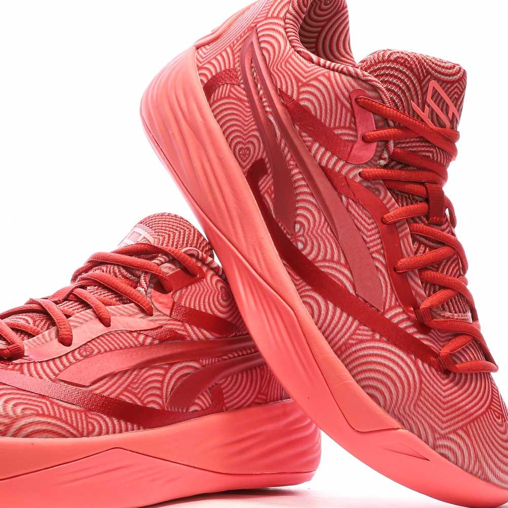 Chaussures de Basketball Rose/Rouge Mixte Puma Stewie 2 vue 7
