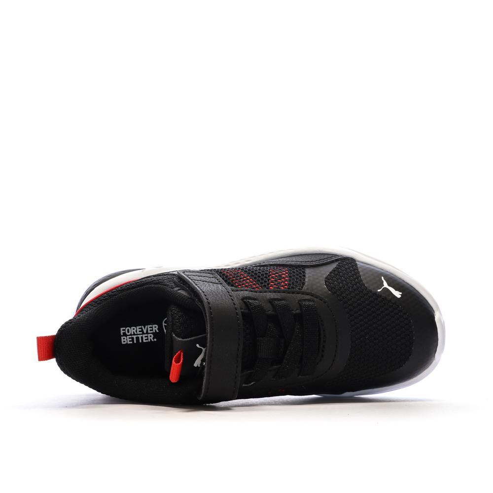 Baskets Noires/Rouges Garçon Puma Anzarun vue 4