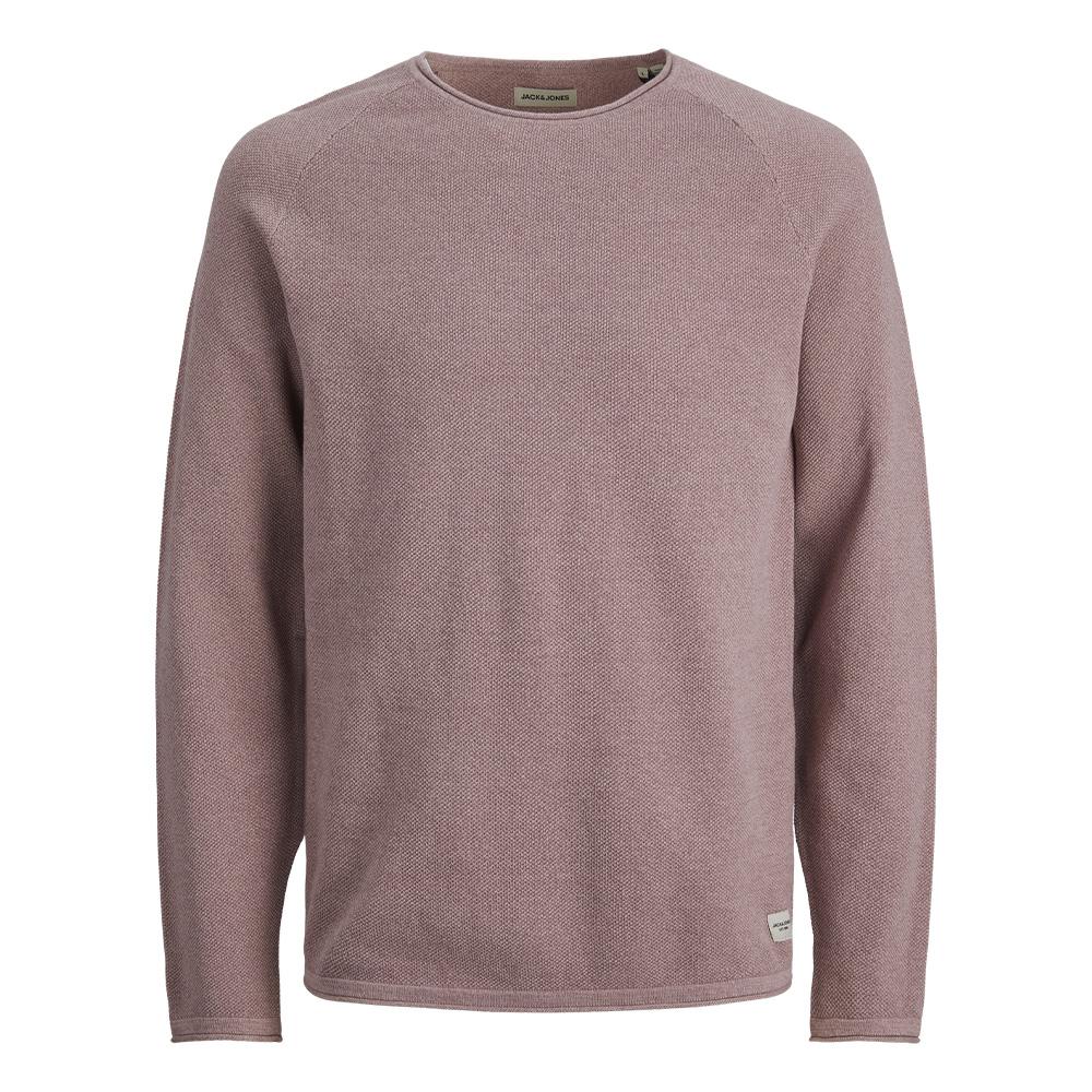 Pull Rose Homme Jack & Jones Knit Crew pas cher