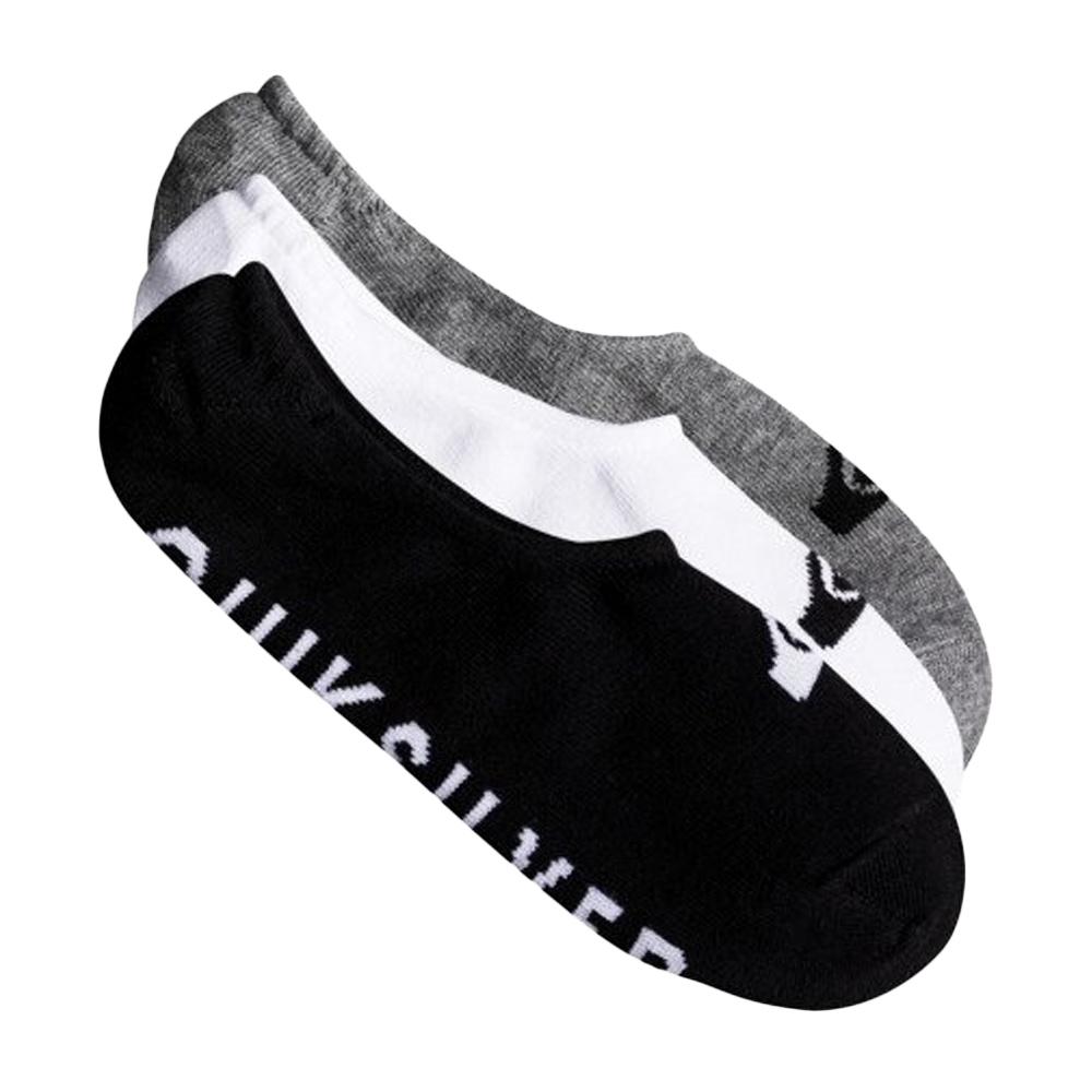 x3 pairs of Quiksilver 3linerpack men’s socks in white, grey and black affordable