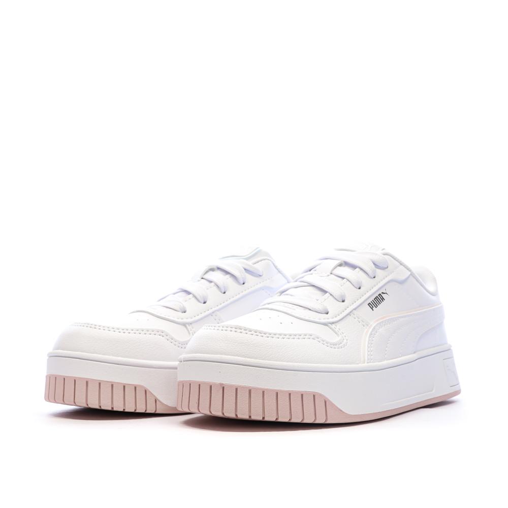 Baskets Blanches Fille Puma Carina vue 6