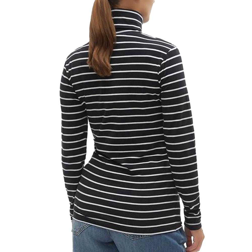 T-Shirt Manches Longues de grossesse Noir/Blanc Femme Mamalicious Ilja June vue 2