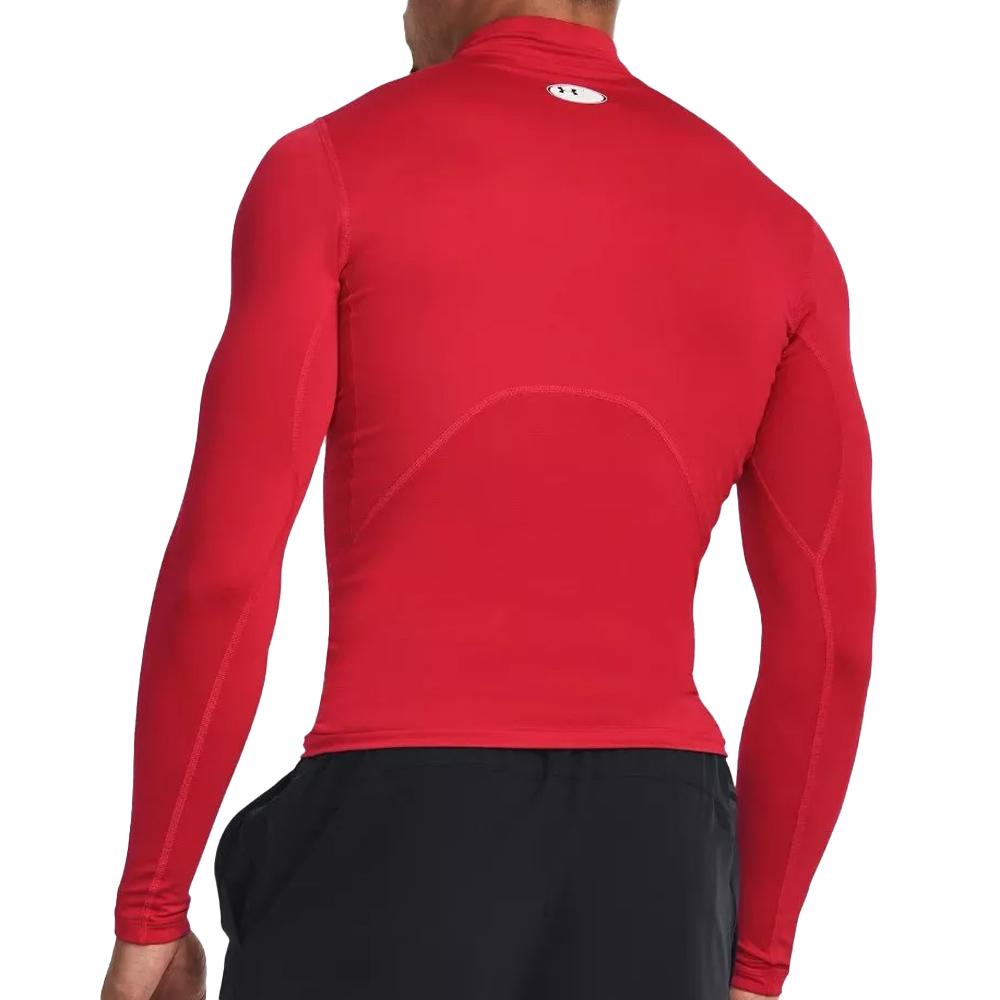 T-shirt Rouge Homme Under Armour Comp Mock vue 2