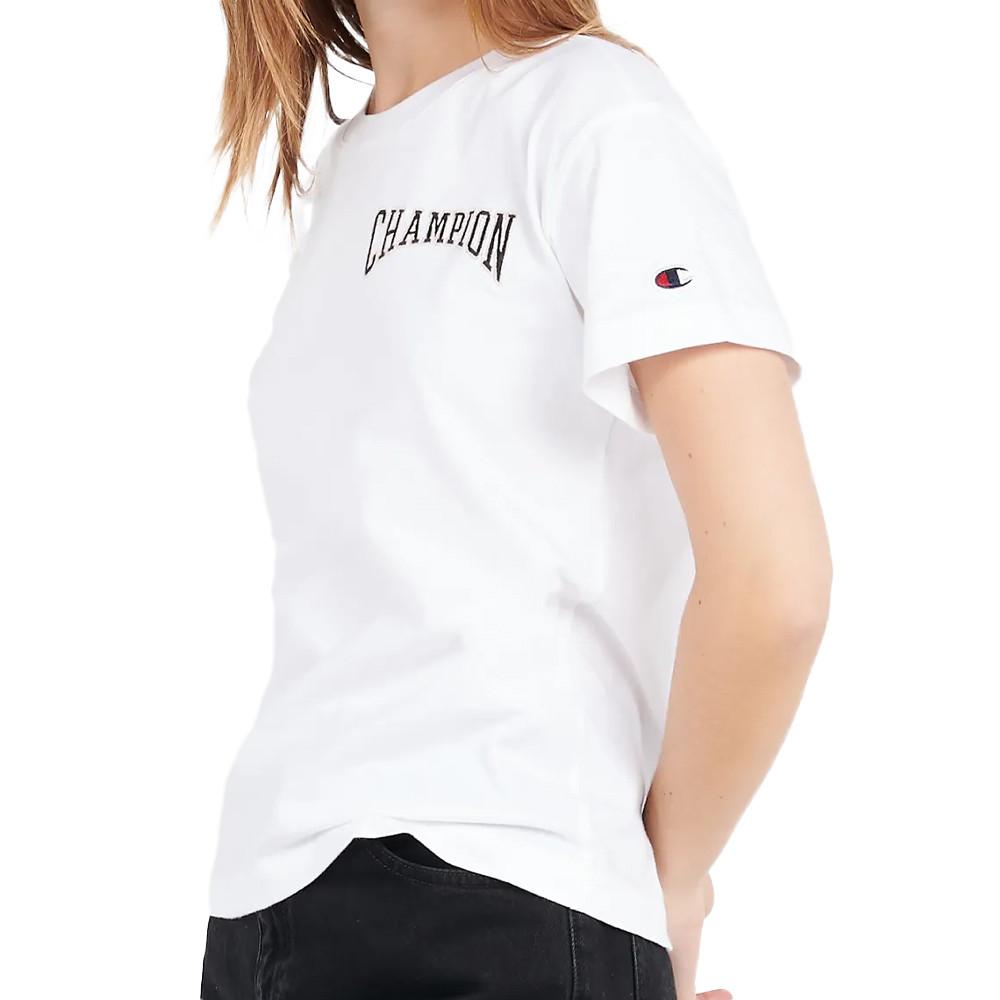 T shirt Blanc Femme Champion 114525 Espace des marques