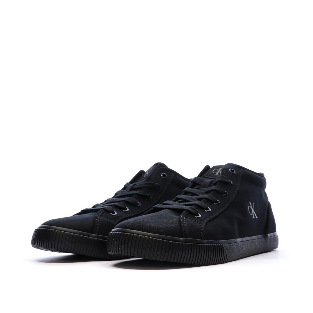 Baskets Noires Homme Calvin Klein Jeans Ess Vulc vue 6