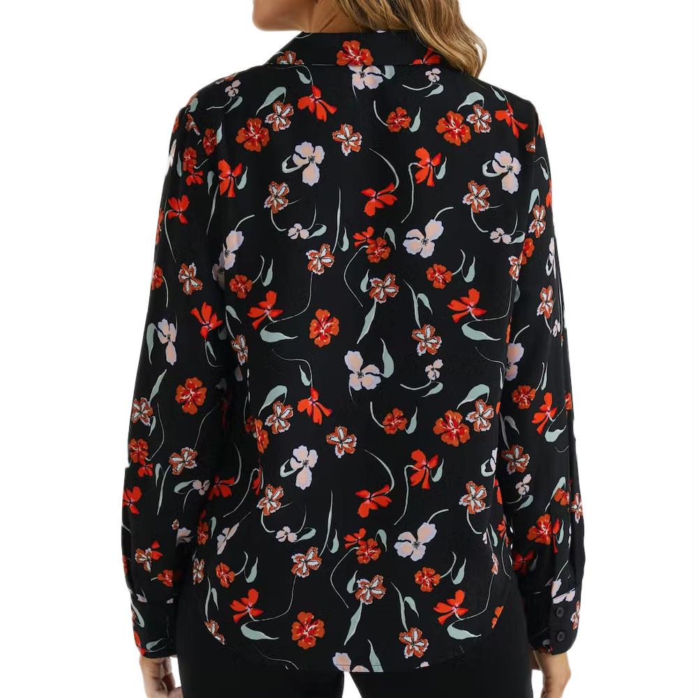 Blouse Noir à fleurs Femme JDY Edith vue 2