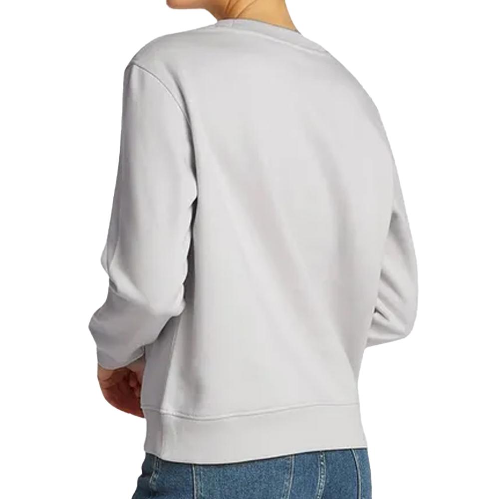 Sweat Beige Femme Calvin Klein Jeans Institutional vue 2