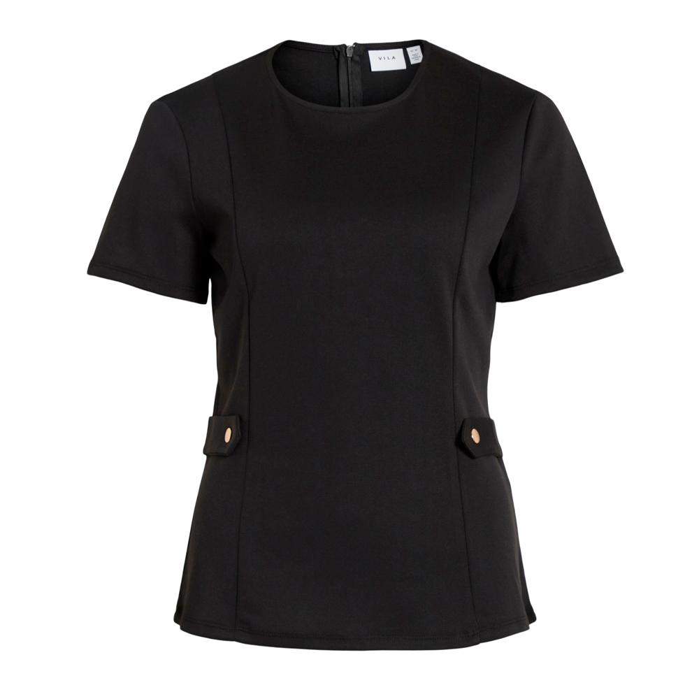 T-shirt Noir Femme Vila Lillie pas cher