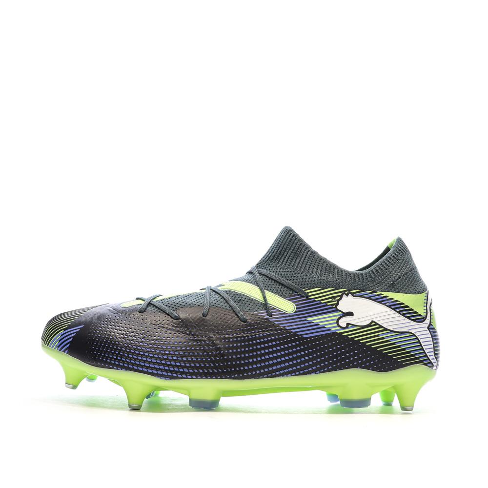 Chaussures de football Noir/Vert Homme Puma Future 7 Match MxSG pas cher