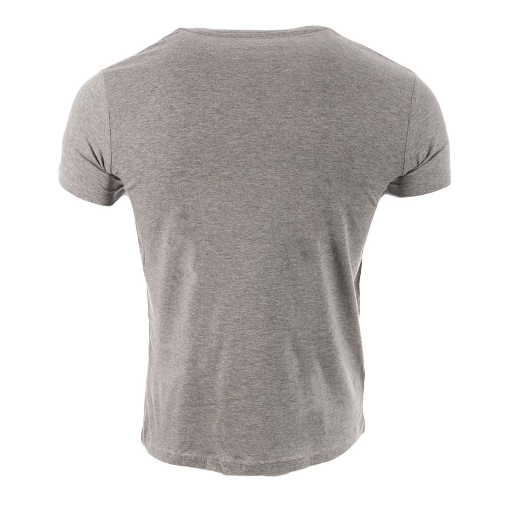 T-shirt Gris Homme Schott V Neck Basic vue 2