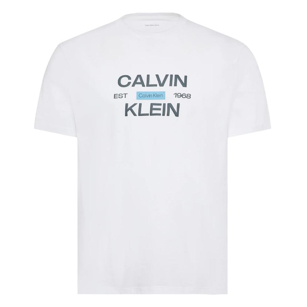 Weißes Herren-T-Shirt von Calvin Klein Jeans Calvinklei günstig