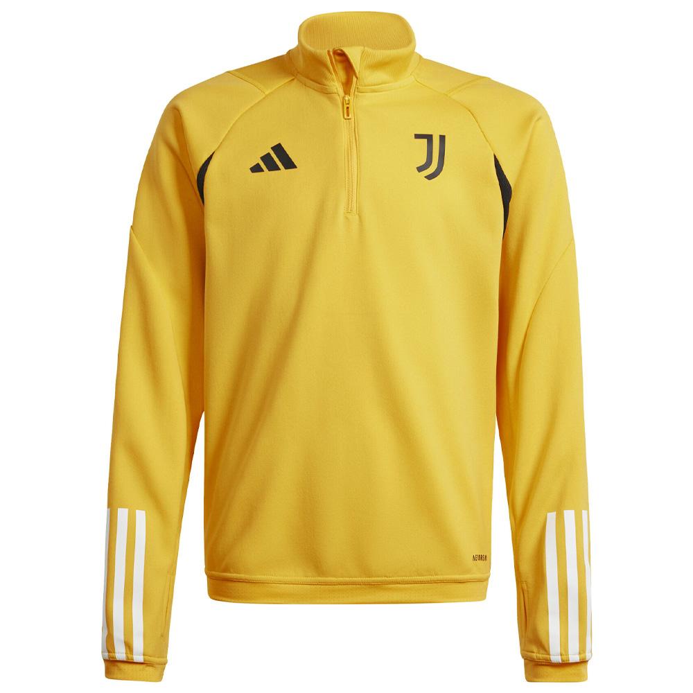 Juventus Sweat 1/4 zip Jaune Enfant Adidas 2023 pas cher