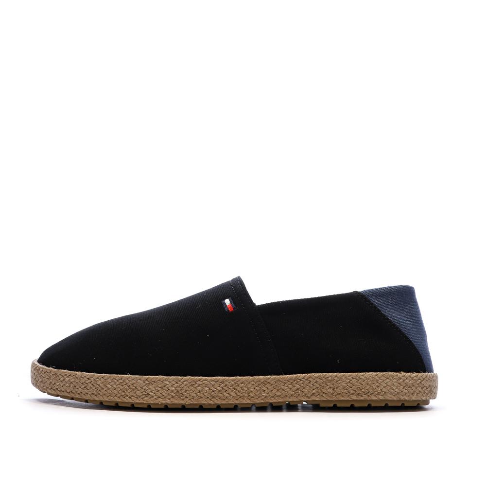 Espadrilles Noire/Bleu Homme Tommy Hilfiger Core pas cher