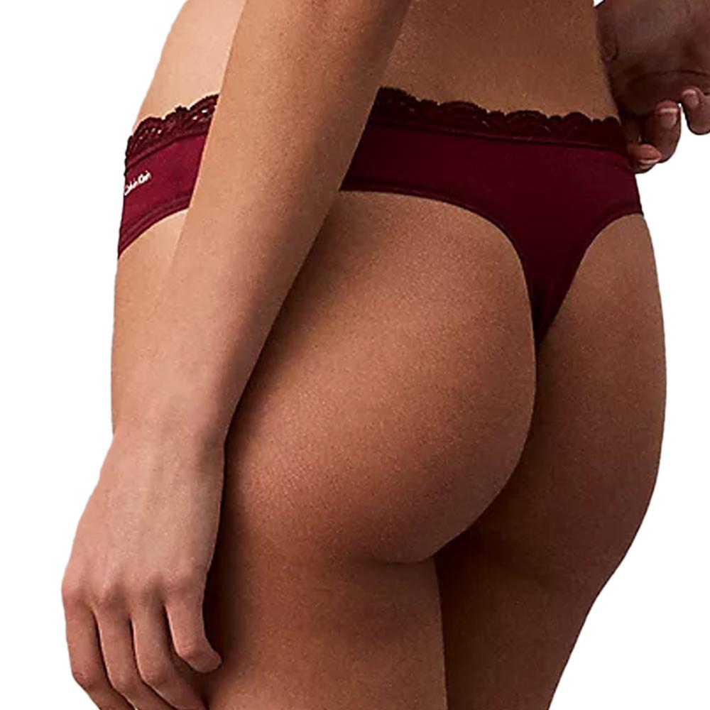 Tanga mujer Burdeos Calvin Klein Jeans Tanga ver 2